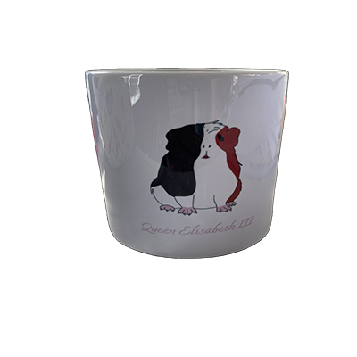 Kaffeebecher mit einer Zeichnung von Lissi